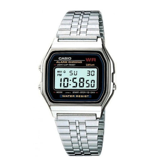 Casio Vintage Black Dial Gents Watch - A-159W-N1DF