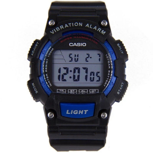 Casio Illuminator Grey Dial Gents Watch - W-736H-1AVDF