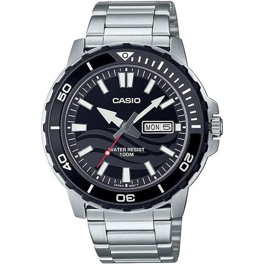 Casio Black Dial Gents Watch - MTD-125D-1A1VDF