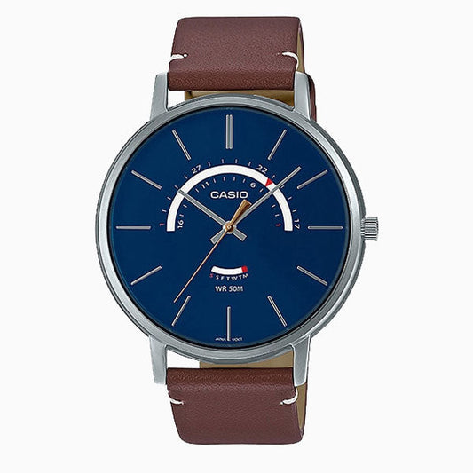 Casio Blue Dial Gents Watch - MTP-B105L-2AVDF
