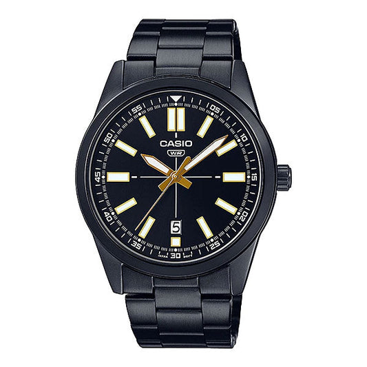 Casio Black Dial Gents Watch - MTP-VD02B-1EUDF